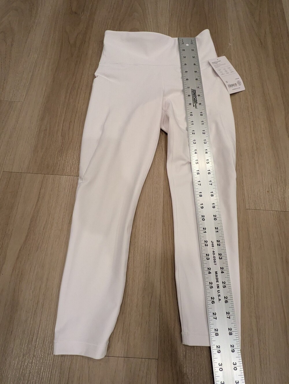 Athleta White Interval Stash 7/8 Cropped Leggings Size S NWT - Picture 2 of 8